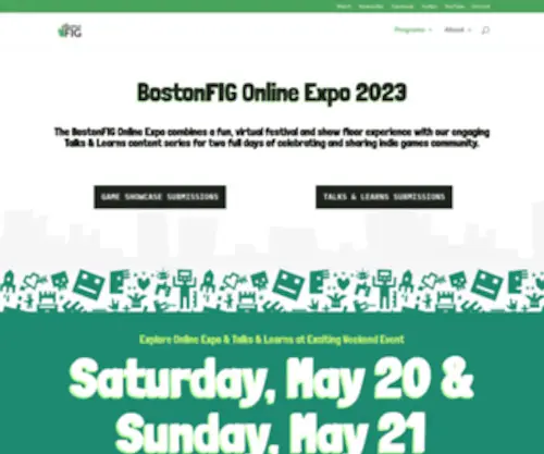 Bostonfig.com(Boston Festival of Indie Games) Screenshot