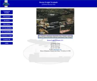 Bostonfreightterminals.com(Boston Freight Terminals) Screenshot