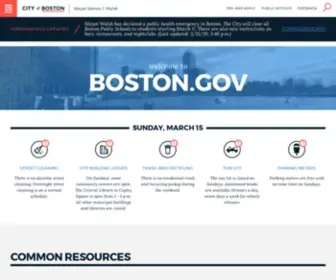 Boston.gov(The official) Screenshot