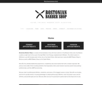 Bostonianbarbershop.com(Voted the Best Barber Shop in Boston & the South Shore) Screenshot