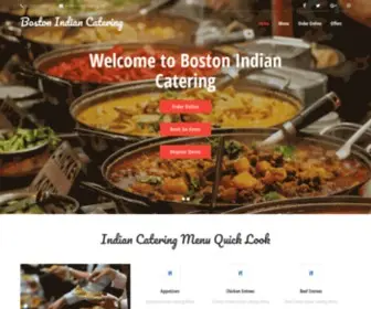 Bostonindiancatering.com(Indian Catering Services) Screenshot