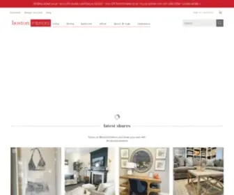 Bostoninteriors.com(Boston Interiors Furniture Stores MA) Screenshot