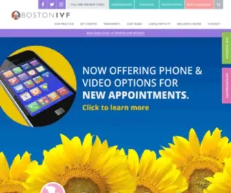 Bostonivf.com(Boston IVF Fertility Clinic) Screenshot