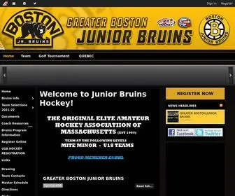 Bostonjuniorbruins.org(Greater Boston Junior Bruins) Screenshot