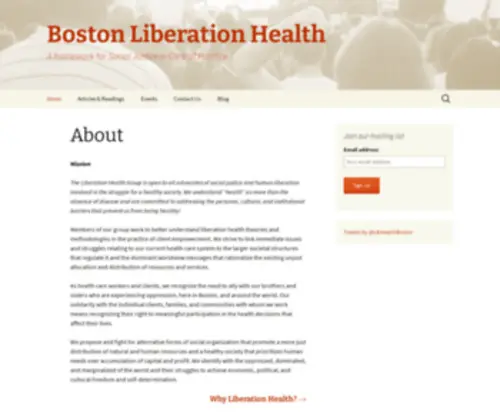 Bostonliberationhealth.org(Boston Liberation Health) Screenshot