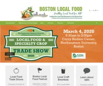 Bostonlocalfood.com(A program of SBNMass) Screenshot