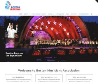 Bostonmusicians.org(Association) Screenshot