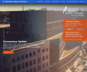 Bostonpublicschools.org(Boston Public Schools) Screenshot