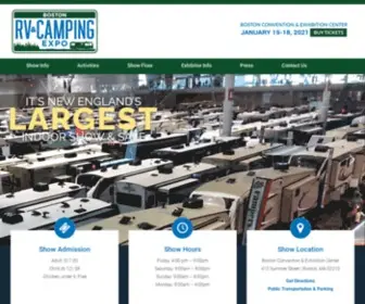 Bostonrvexpo.com(Boston RV & Camping Expo) Screenshot