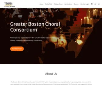 Bostonsings.org(Greater Boston Choral Consortium) Screenshot