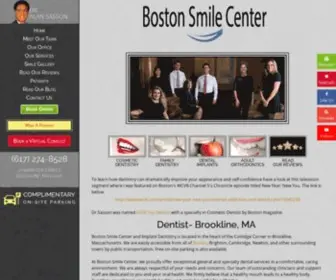 Bostonsmilecenter.com(Dentist in Brookline) Screenshot