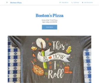 Bostonspizzaaiea.com(Boston's Pizza) Screenshot