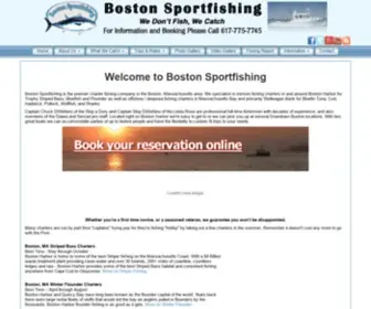 Bostonsportfishing.com(Boston Sportfishing on the Skip a Dory) Screenshot