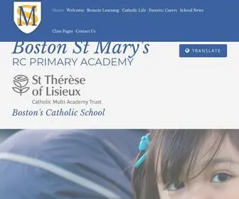 Bostonstmarys.co.uk(Boston St Mary's RC Primary Academy) Screenshot