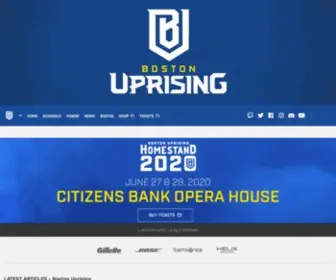Bostonuprising.com(Boston Uprising) Screenshot
