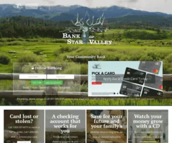 Bosv.com(Bank of Star Valley) Screenshot
