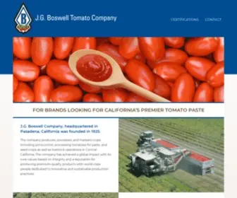 Boswelltomatoes.com(Premium Tomato Paste) Screenshot