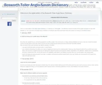 Bosworthtoller.com(Bosworth-toller anglo-saxon dictionary online) Screenshot