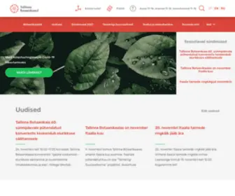 Botaanikaaed.ee(Tallinna Botaanikaaed) Screenshot