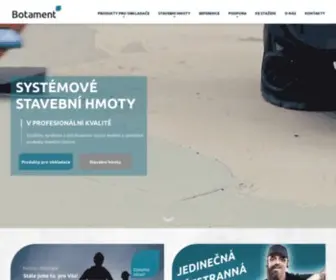 Botament.cz(Systémové stavební hmoty pro profesionály) Screenshot