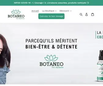 Botaneo.co(Marque n°1 de CBD pour Chiens et Chats. Recommandée par les Vétérinaires. Gamme) Screenshot