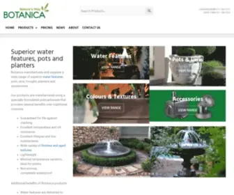 Botanica.co.za(Pots, Planters and Water Features) Screenshot