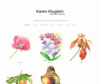 Botanical-Paintings.com(Botanicals by Karen Kluglein) Screenshot