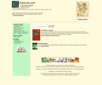 Botanical.com(A Modern Herbal) Screenshot