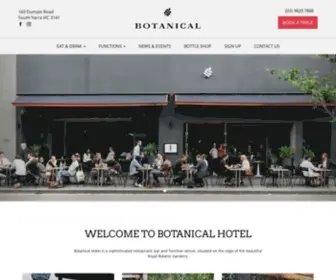 Botanicalhotel.com.au(Botanical Hotel) Screenshot