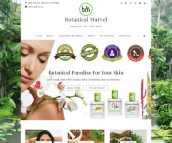 Botanicalmarvel.com(Paradise For Your Skin) Screenshot