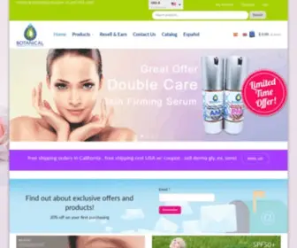 Botanicalorganic.com(Skin Care) Screenshot