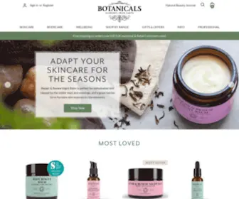 Botanicals.co.uk(Award-winning Natural Organic Skincare Products from Botanicals UK) Screenshot