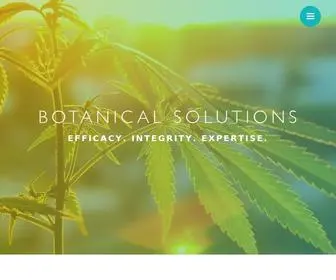 Botanicalsolutionscbd.com(CBD Extraction Lab) Screenshot