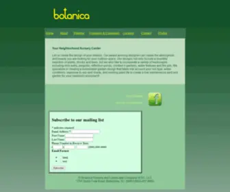 Botanicanursery.com(Botanica) Screenshot