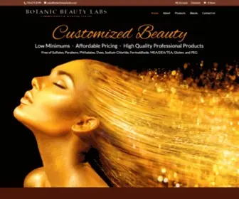 Botanicbeautylabs.com(Botanic Beauty Labs) Screenshot