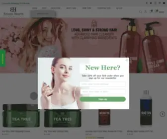 Botanichearth.com(Natural Beauty Products) Screenshot