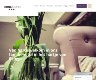 Botaniek.be(Hotel Botaniek centrum Brugge) Screenshot