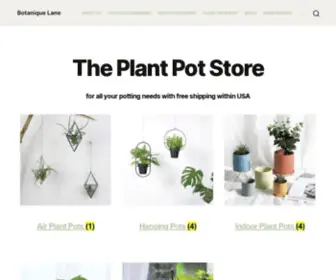 Botaniquelane.com(The Plant Pot Store) Screenshot