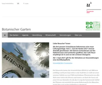 Botanischergarten.ch(Botanischer Garten) Screenshot