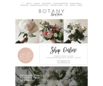 Botanyflowers.ca(Botany Floral Studio) Screenshot