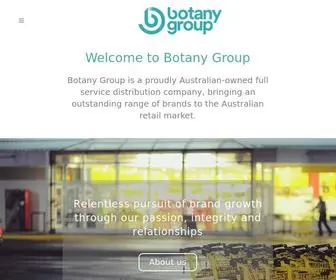 Botanygroup.com.au(Botany Broup) Screenshot