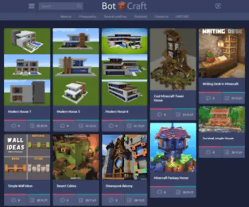 Botcraft.net(Minecraft gallery) Screenshot