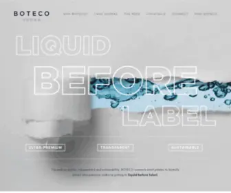 Botecovodka.com(BOTECO Vodka) Screenshot