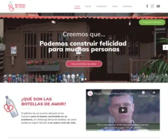 Botellasdeamor.org(Fundación) Screenshot