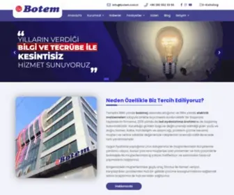 Botem.com.tr(Bobinaj, Elektrik Malzemeleri ve Led Üretimi) Screenshot