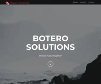 Boterosolutions.com(Botero Solutions) Screenshot