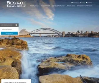 Botg.de(Home Startseite Best of Travel Group) Screenshot