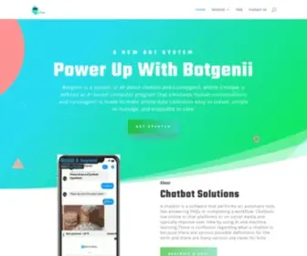 Botgenii.com(Creating a Messenger Marketing Bot for Your Business has Never Been Easier) Screenshot