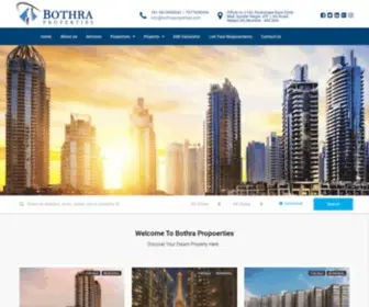 Bothraproperties.com(A Real Estate Company) Screenshot