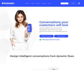 Botmaker.com(ChatGPT for your business) Screenshot